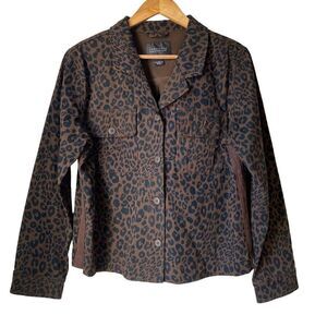 Sanctuary Brown & Black Leopard Print Button-Up Jacket | shacket